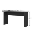 Escrivaninha 136cm Hecol Móveis Onix Tx/onix Tx