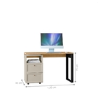 Escrivaninha 1.2 Clermont Com Gavetas Carvalho Off White