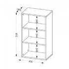 Escrivaninha 1 Gaveta 2 Prateleiras Pé Em X Veneza E Estante