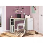 Escrivaninha 1 Gaveta 3 Nichos Franklin Espresso Móveis Branc