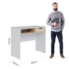 Escrivaninha 1 Gaveta 90cm Bit Linha Web Branca Fosco/tauari
