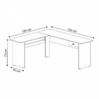 Escrivaninha 1 Gaveta Cannes Cedro - Artely