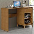 Escrivaninha 1 Gaveta Mdf/madeira Maciça 2806 Prata Fnt