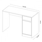 Escrivaninha 1 Porta1 Gaveta Morada Demobile