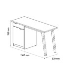 Escrivaninha 1 Porta 1 Gaveta Prism Patrimar