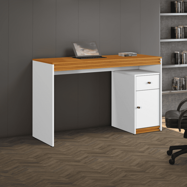 Escrivaninha 1 Porta 1 Gaveta - Sevilha-branco - Mavau Móveis