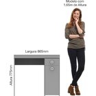 Escrivaninha 1 Porta 1 Gaveta Versátil  Níquel