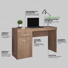 Escrivaninha 1 Porta 1 Gaveta Vitória Nogal Touch Demóbile