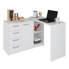 Escrivaninha 1 Porta 4 Gavetas 2 Nichos Logan Artany