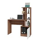 Escrivaninha 1 Porta Castanho/branco Mdp 15mm