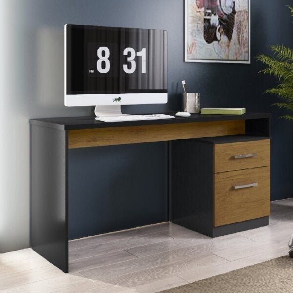 Escrivaninha 1 Porta E 1 Gaveta Office Belgrado Móveis Leão P