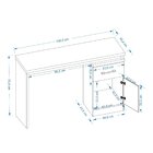 Escrivaninha 1 Porta E 1 Gaveta Office Belgrado Móveis Leão P