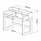 Escrivaninha 2 Gavetas 128cm Home Office Workflow Móvel Na Ca
