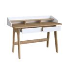 Escrivaninha 2 Gavetas 139cm Home Office Workflow Móvel Na Ca