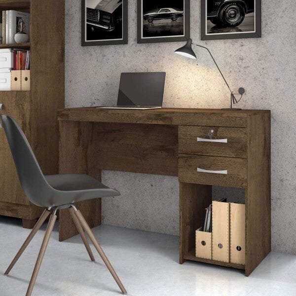 Escrivaninha 2 Gavetas 1 Nicho Iara Candian Jcm Móveis Cacau