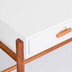 Escrivaninha 2 Gavetas 1 Nicho Ring Artemobili Branco/garapa