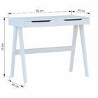 Escrivaninha 2 Gavetas Bella Branco