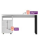 Escrivaninha 2 Gavetas Design 1.2 Pé Em Mdf Linea Brasil