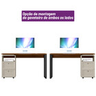 Escrivaninha 2 Gavetas Design 1.4 Pé Em Mdf Linea Brasil