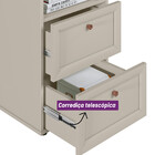 Escrivaninha 2 Gavetas Design 1.4 Pé Em Mdf Linea Brasil