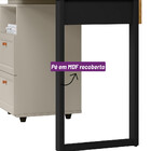 Escrivaninha 2 Gavetas Design 1.4 Pé Em Mdf Linea Brasil