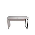 Escrivaninha 2 Gavetas Desk Espresso Móveis Branca/preto