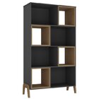 Escrivaninha 2 Gavetas E 1 Estante 8 Nichos Veneza Espresso M