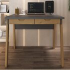 Escrivaninha 2 Gavetas E 1 Estante 8 Nichos Veneza Espresso M