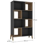 Escrivaninha 2 Gavetas E 1 Estante 8 Nichos Veneza Espresso M