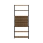 Escrivaninha 2 Gavetas E 1 Estante Steel Quadra Industrial Ar