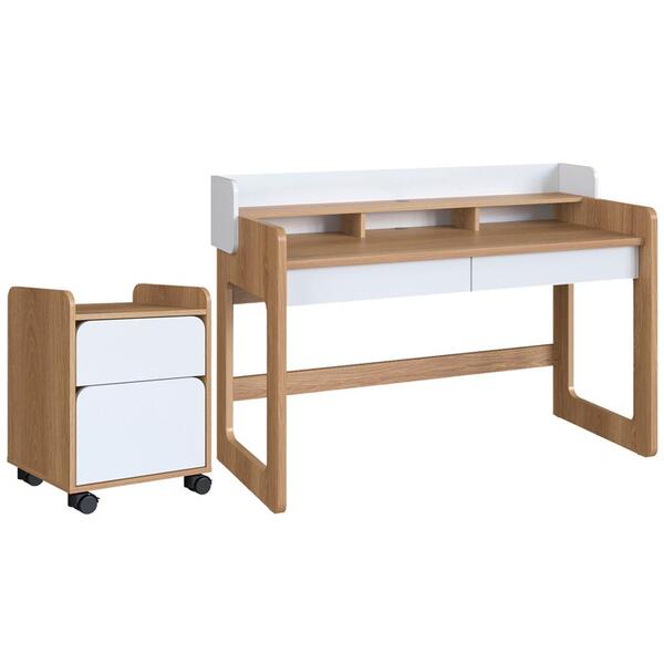 Escrivaninha 2 Gavetas E Gaveteiro 28000x27998 Artesano