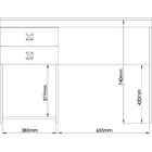 Escrivaninha 2 Gavetas E Nicho Versátil  Branco Line