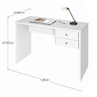 Escrivaninha 2 Gavetas Intelectual Zanzini