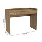 Escrivaninha 2 Gavetas Kappesberg Adapt Nogueira