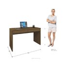 Escrivaninha 2 Gavetas Max Zanzini Nogal