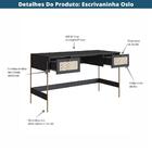 Escrivaninha 2 Gavetas Oslo Artesano 139 Cm (largura) Mdp Ner
