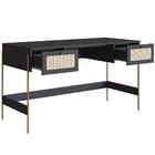 Escrivaninha 2 Gavetas Oslo Artesano 139 Cm (largura) Mdp Ner