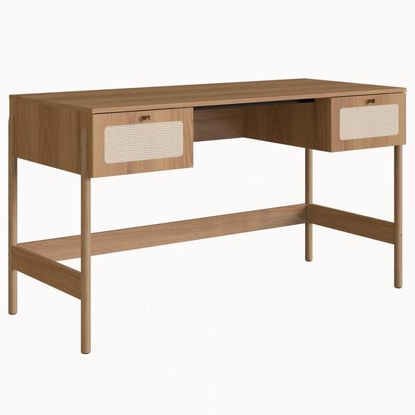 Escrivaninha 2 Gavetas Palhinha 27931 Linha Oslo Artesano