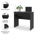 Escrivaninha 2 Gavetas Preto – Ej Móveis