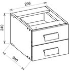 Escrivaninha 2 Gavetas Studio L Caemmun