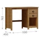 Escrivaninha 2 Gavetas Topázio - Freijó