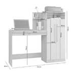 Escrivaninha 2 Portas 2 Prateleiras 1 Gaveta Ventura Candian