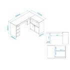 Escrivaninha 2 Portas 3 Gavetas Multimóveis Cr25084 Branca