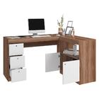 Escrivaninha 2 Portas 3 Gavetas Multimóveis Cr25084 Castanho/