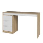 Escrivaninha 3 Gavetas 176,5cm - Lamina Mel Lamina Mel/branco