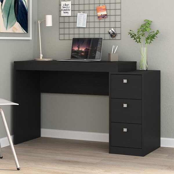 Escrivaninha 3 Gavetas Érica Espresso Móveis Onix Tx