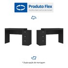 Escrivaninha 3 Gavetas Érica Espresso Móveis Onix Tx