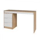 Escrivaninha 3 Gavetas Lâmina Mel/branco Bc 98 - Brv Móveis