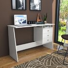 Escrivaninha 3 Gavetas Maceió Nova Mobile Branca