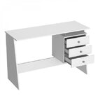 Escrivaninha 3 Gavetas Maceió Nova Mobile Branca